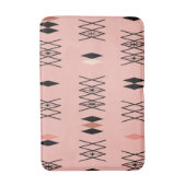 Retro Atomera Diamonds Muster rosa Badematte (Vorderseite Vertikal)