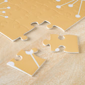 Retro Atomera Mitte Jahrhundert Moderne Coole Katz Puzzle (Seite)