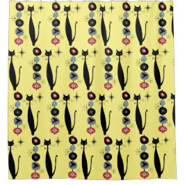 Retro Atomera Mitte Jahrhundert Moderne MCM Coole Duschvorhang