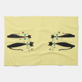 Retro Atomera Mitte Jahrhundert Moderne MCM Coole  Geschirrtuch (Horizontal)