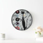 Retro Atomera Mitte Jahrhundert Moderne MCM Coole Große Wanduhr (Zuhause)