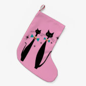 Retro Atomera Mitte Jahrhundert Moderne MCM Coole  Kleiner Weihnachtsstrumpf (Vorderansicht (hängend))