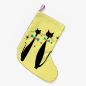 Retro Atomera Mitte Jahrhundert Moderne MCM Coole Kleiner Weihnachtsstrumpf (Vorderansicht (hängend))