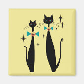 Retro Atomera Mitte Jahrhundert Moderne MCM Coole  Magnet (Vorne)