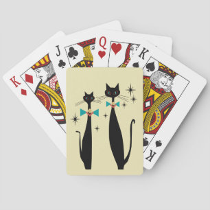 Retro Atomera Mitte Jahrhundert Moderne MCM Coole  Spielkarten