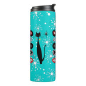 Retro Atomera Mitte Jahrhundert Moderne MCM Coole  Thermosbecher (Nach links gedreht)