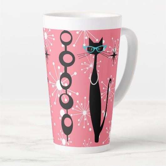 Retro Atomera Mitte Jahrhundert Moderner Cooler Ca Milchtasse (Rechte Ecke)