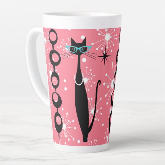 Retro Atomera Mitte Jahrhundert Moderner Cooler Ca Milchtasse (Linke Ecke)