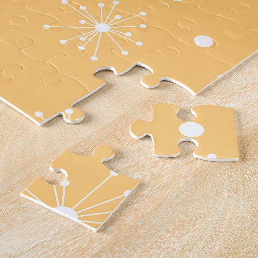 Retro Atomera Mitte Jahrhundert Modernes Cooles Ka Puzzle (Seite)