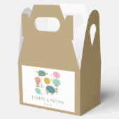 Retro Atomic Age Mid Century Modern Custom Wedding Geschenkschachtel (Geöffnet)