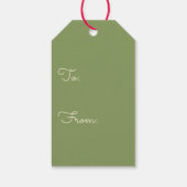 Retro Atomic Age Midjahrhundert Weihnachtspunkte Geschenkanhänger (Rückseite)