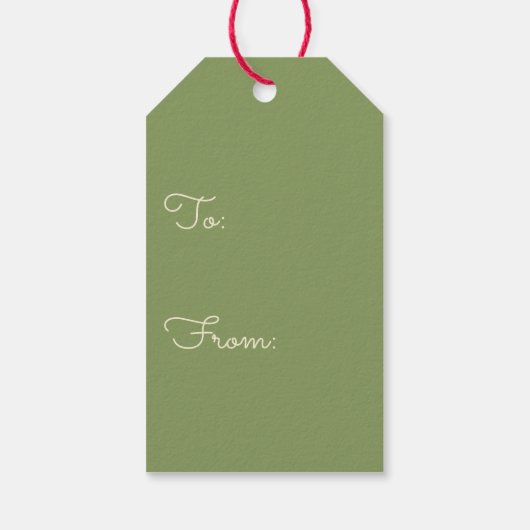 Retro Atomic Age Midjahrhundert Weihnachtspunkte Geschenkanhänger (Rückseite)