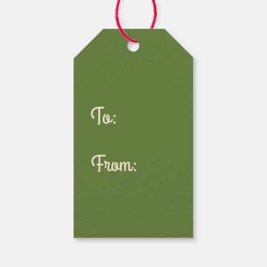 Retro Atomic Age Midjahrhundert Weihnachtspunkte Geschenkanhänger (Rückseite)