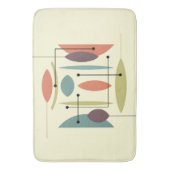 Retro Atomic Angesagt Abstrakt Badematte (Vorderseite Vertikal)