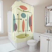 Retro Atomic Angesagt Abstrakt Duschvorhang (Beispiel)