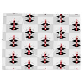 Retro Atomic Art Baubles & Flugzeug Große Geschenktüte (Rückseite)