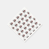 Retro Atomic Art Baubles & Flugzeug Serviette (Ecke)