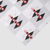 Retro Atomic Art Baubles & Flugzeug Tissue Paper Seidenpapier (Detail)