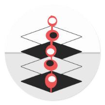 Retro Atomic Art Baubles & geometrische Flugzeug