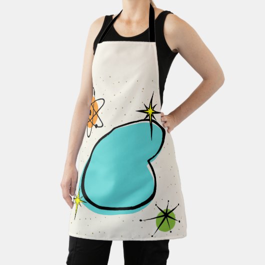  Retro Atomic Boomerang All-Over-Print-Schürze Schürze (InSitu)