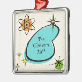 Retro Atomic Boomerang Keramik Ornament (Links)