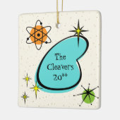 Retro Atomic Boomerang und Keramik Ornament (Links)