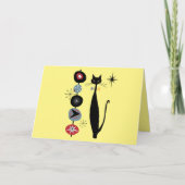 Retro Atomic Era Mid Century Modern Cool Cat (Vorderseite)