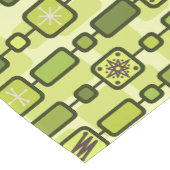 Retro Atomic Geometric Art Chartreuse Kurzer Tischläufer (Ecke)