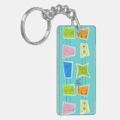 Retro Atomic Kitsch Acrylic Schlüsselanhänger (Vorderseite links)