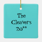 Retro Atomic Kitsch Keramik Ornament (Rückseite)