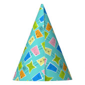 Retro Atomic Kitsch Party Hat Partyhütchen (Rückseite)