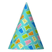 Retro Atomic Kitsch Party Hat Partyhütchen (Links)