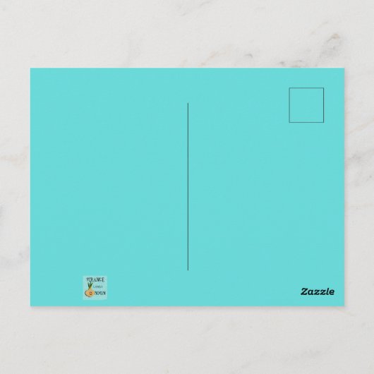 Retro Atomic Kitsch Postkarte (Rückseite)