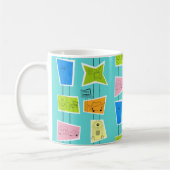 Retro Atomic Kitsch-Tasse Kaffeetasse (Links)