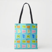 Retro Atomic Kitsch Tote Bag Tasche (Vorderseite)