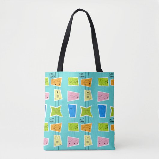 Retro Atomic Kitsch Tote Bag Tasche (Vorderseite)