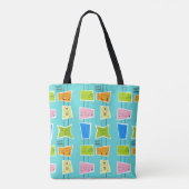 Retro Atomic Kitsch Tote Bag Tasche (Rückseite)