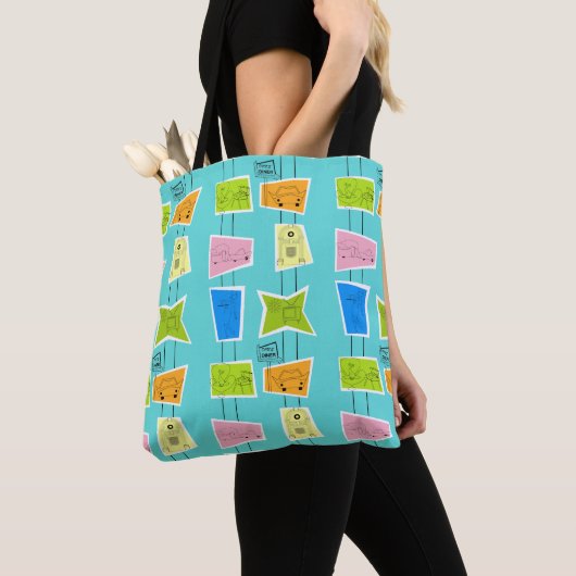 Retro Atomic Kitsch Tote Bag Tasche (Von Nahem)