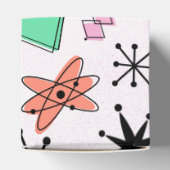 Retro Atomic MCM Rosa Orange Green Black Geschenkschachtel (Oben)