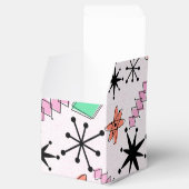 Retro Atomic MCM Rosa Orange Green Black Geschenkschachtel (Geöffnet)