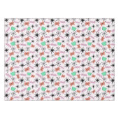 Retro Atomic MCM Rosa Orange Green Black Tischdecke (Vorderseite (Horizontal))