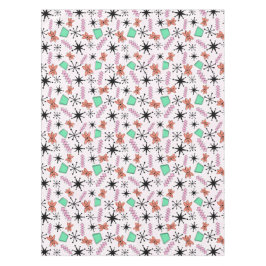 Retro Atomic MCM Rosa Orange Green Black Tischdecke