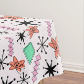 Retro Atomic MCM Rosa Orange Green Black Tischdecke (Beispiel)