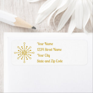 Retro Atomic Mid Century Mod Red & Gold Sternexplo