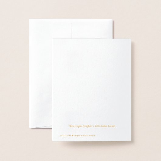 Retro Atomic Mid Century Mod Red & Gold Sternexplo Folienkarte (Rückseite mit Umschlag)