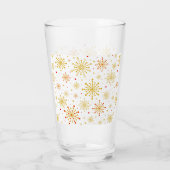 Retro Atomic Mid Century Mod Red & Gold Sternexplo Glas (Rückseite)