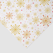 Retro Atomic Mid Century Mod Red & Gold Sternexplo Seidenpapier (Detail)