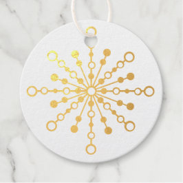 Retro Atomic Mid Century Mod Sternexplosion Gold Geschenkanhänger