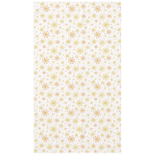 Retro Atomic Mitte des Jahrhunderts Moderne Rot &  Tischdecke (Vorderseite)