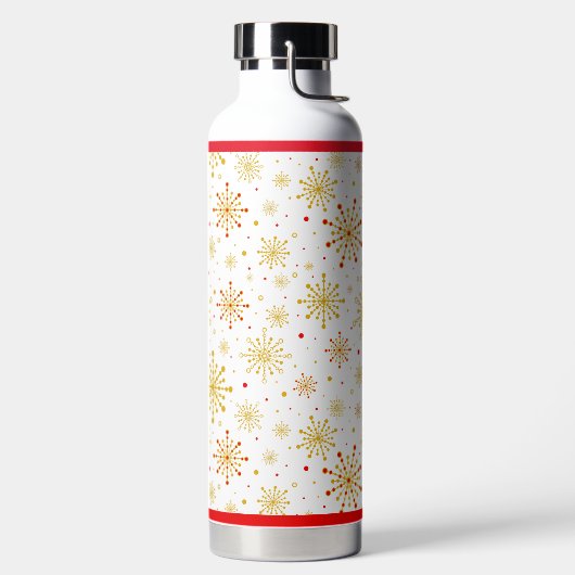 Retro Atomic Mitte des Jahrhunderts Moderne Rot & Trinkflasche (links)